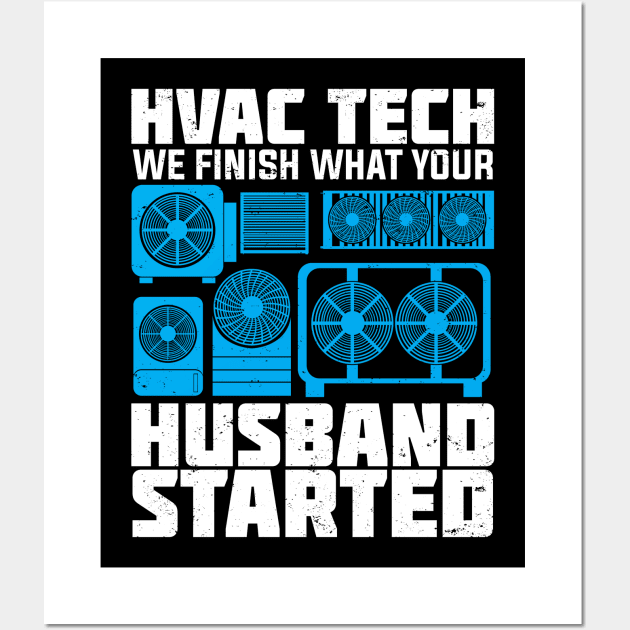 Funny HVAC Tech Instructor Technician Gift Wall Art by Dolde08